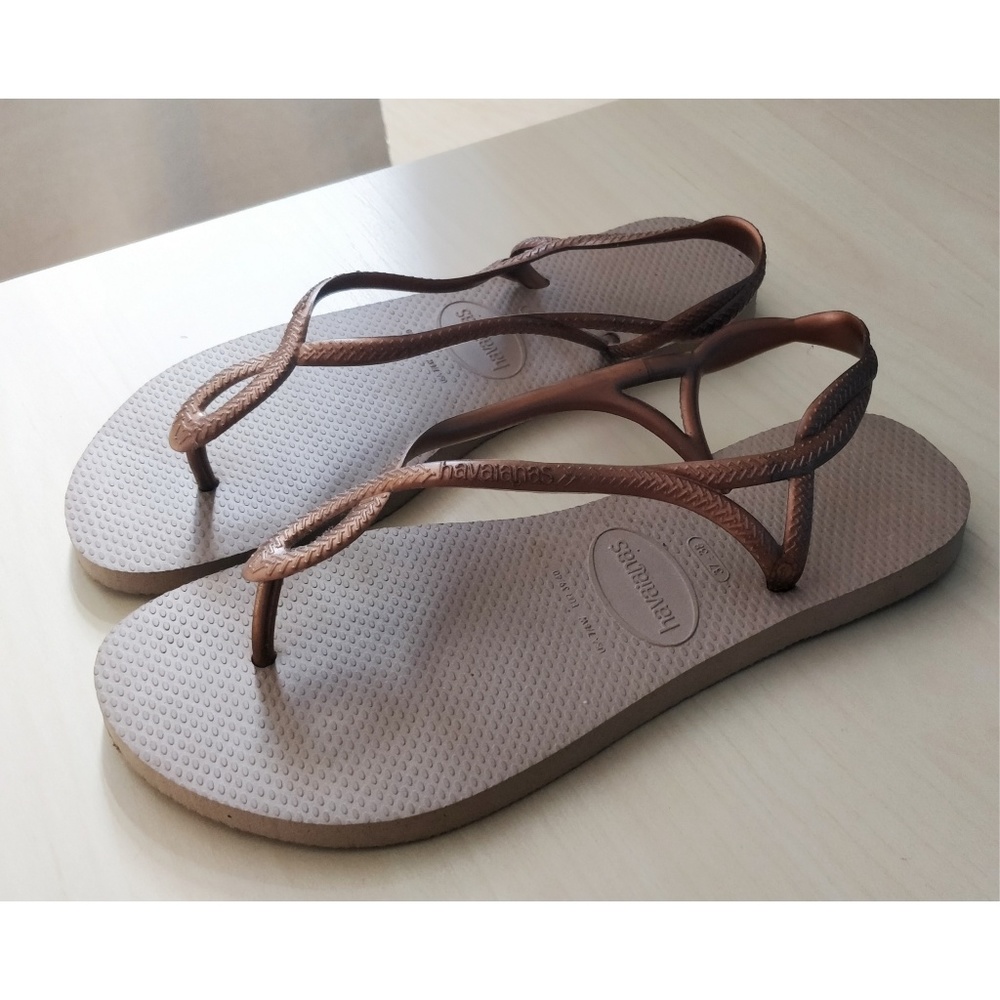 New Havaianas Luna flipflops - rose gold 37/38